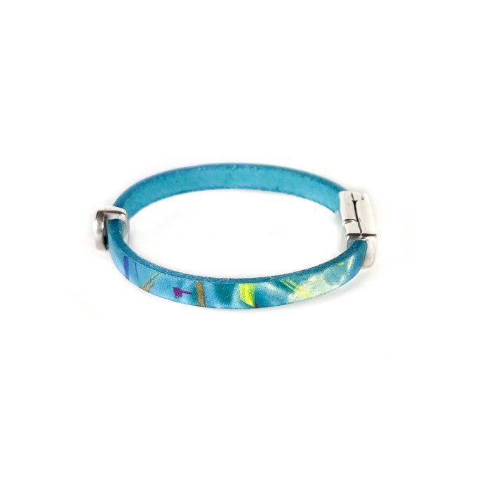 Bracelet CréaCuir Kids bleu