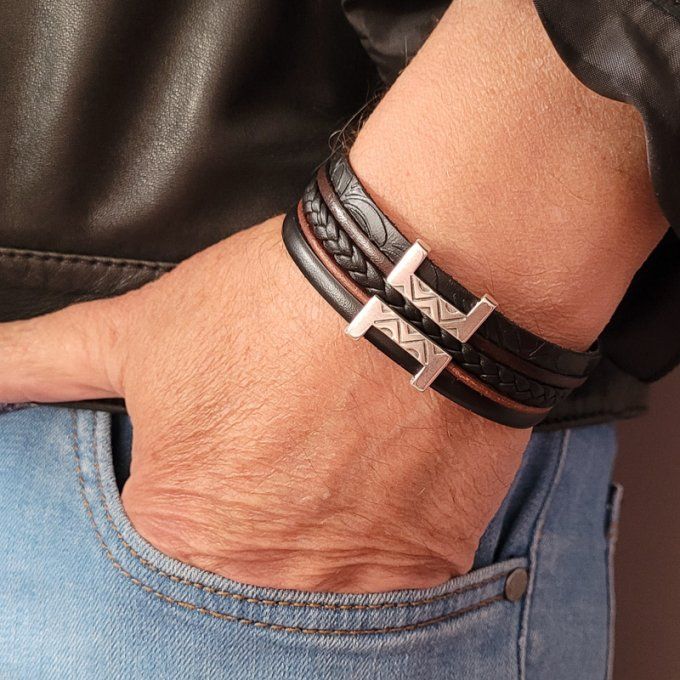 Bracelet Esprit Tribal noir