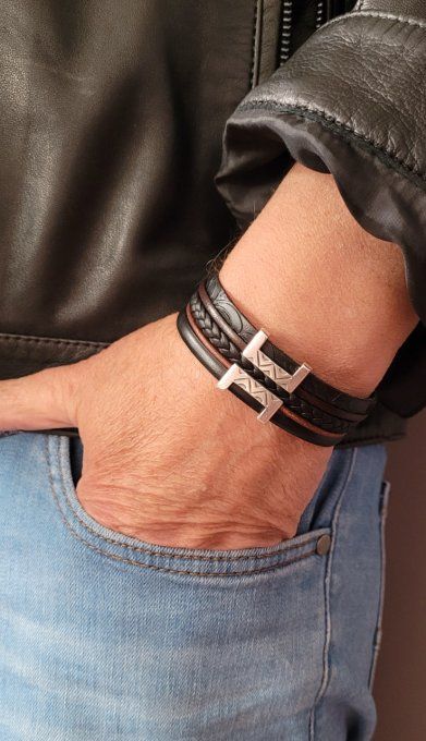 Bracelet Esprit Tribal noir